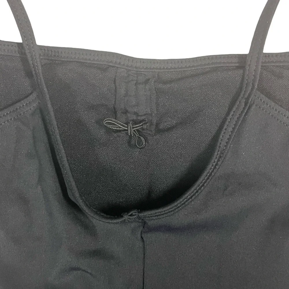 NWT So Danca SL05‎ Kids Camisole Leotard Black Pinch Front Low Back Size YJR/2B